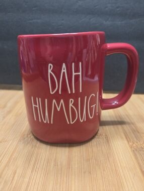 Rae Dunn BAH HUMBUG! Christmas Mug Oversized Coffee Cup